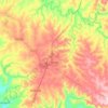 Topografische kaart Batatais, hoogte, reliëf