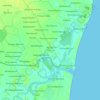 Topografische kaart Muthukur, hoogte, reliëf