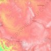 Topografische kaart Apache County, hoogte, reliëf