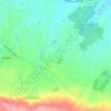 Topografische kaart Cossé-d'Anjou, hoogte, reliëf