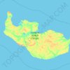 Topografische kaart Neusibirien, hoogte, reliëf