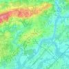 Topografische kaart Princeton, hoogte, reliëf