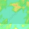 Topografische kaart Anson Lake, hoogte, reliëf