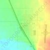 Topografische kaart Downey, hoogte, reliëf