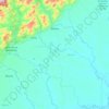 Topografische kaart Morelia, hoogte, reliëf