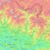 Topografische kaart Gorkha, hoogte, reliëf