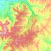 Topografische kaart Albergaria dos Doze, hoogte, reliëf
