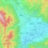 Topografische kaart Minami-Alps, hoogte, reliëf