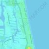 Topografische kaart Mermaid Beach, hoogte, reliëf