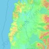 Topografische kaart Provincia de Osorno, hoogte, reliëf