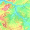 Topografische kaart Coelemu, hoogte, reliëf
