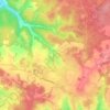 Topografische kaart Marsalès, hoogte, reliëf