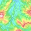 Topografische kaart Rasines, hoogte, reliëf
