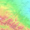 Topografische kaart Баксан, hoogte, reliëf