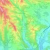 Topografische kaart Sansol, hoogte, reliëf