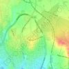 Topografische kaart La Vereda, hoogte, reliëf