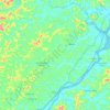Topografische kaart Periquito, hoogte, reliëf