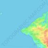 Topografische kaart Piriac-sur-Mer, hoogte, reliëf