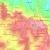 Topografische kaart Bidar, hoogte, reliëf
