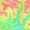 Topografische kaart Montanuy / Montanui, hoogte, reliëf