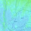 Topografische kaart Ansai, hoogte, reliëf