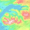 Topografische kaart Kjósarhreppur, hoogte, reliëf