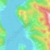 Topografische kaart Marone, hoogte, reliëf
