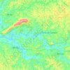 Topografische kaart Prados, hoogte, reliëf