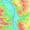 Topografische kaart Klingenberg am Main, hoogte, reliëf