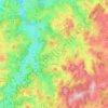 Topografische kaart Lupersat, hoogte, reliëf