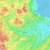 Topografische kaart Yufu, hoogte, reliëf
