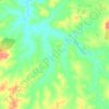 Topografische kaart Gordonbrook, hoogte, reliëf