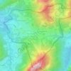 Topografische kaart Jungholz, hoogte, reliëf