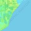 Topografische kaart Beach City, hoogte, reliëf