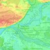 Topografische kaart Nowy Dwór Mazowiecki, hoogte, reliëf