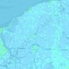 Topografische kaart Zaamslag, hoogte, reliëf