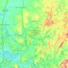 Topografische kaart Santo Antônio de Posse, hoogte, reliëf