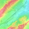 Topografische kaart Montesa, hoogte, reliëf