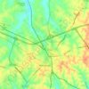 Topografische kaart Winchester, hoogte, reliëf