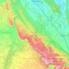 Topografische kaart Pullampeta, hoogte, reliëf