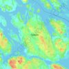 Topografische kaart Selaön, hoogte, reliëf