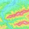 Topografische kaart Gemeinde Sonntagberg, hoogte, reliëf