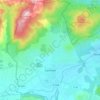 Topografische kaart Garéoult, hoogte, reliëf