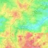 Topografische kaart Saint-Agnant-de-Versillat, hoogte, reliëf