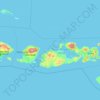 Topografische kaart West Nusa Tenggara, hoogte, reliëf