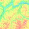 Topografische kaart McKenzie County, hoogte, reliëf