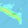 Topografische kaart Patnanongan Island, hoogte, reliëf
