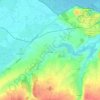 Topografische kaart Pendé, hoogte, reliëf