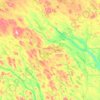 Topografische kaart Norsjö kommun, hoogte, reliëf