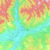 Topografische kaart Ulan-Ude, hoogte, reliëf
